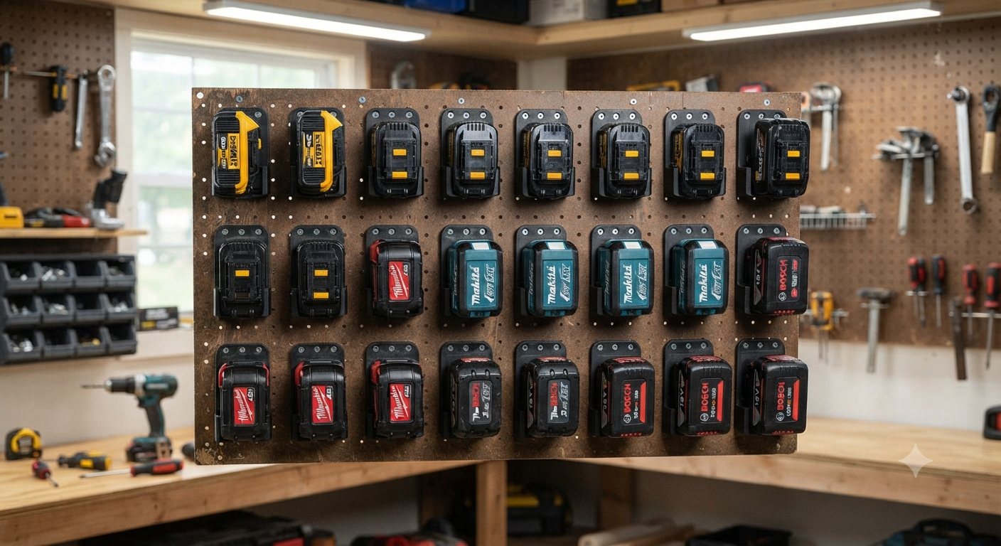 24 Pack Tool Battery Packs Mount Bracket