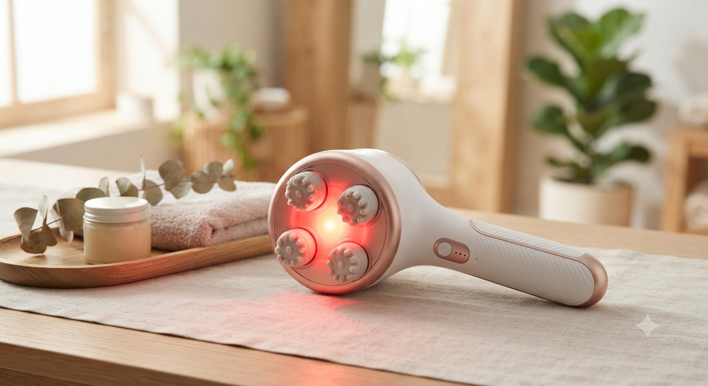 Handheld Body Massager for Lymphatic Drainage Red Light