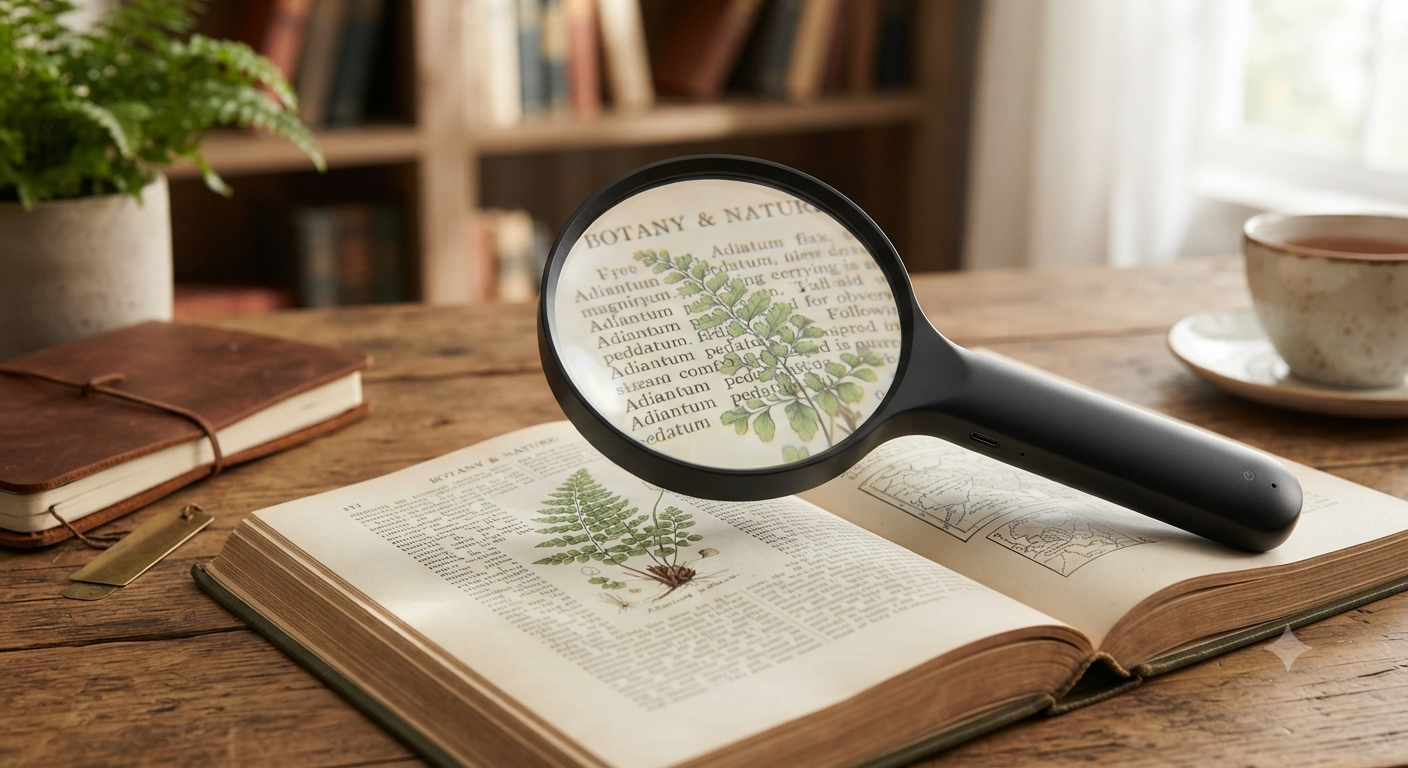 3.15X Rechargeable Magnifying Glass for Reading