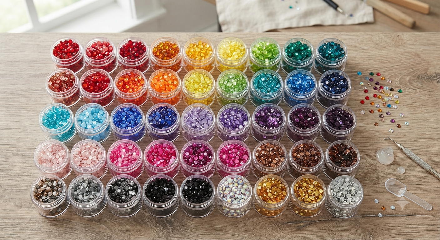 40 Colors Resin Jelly Rhinestone for Bedazzling