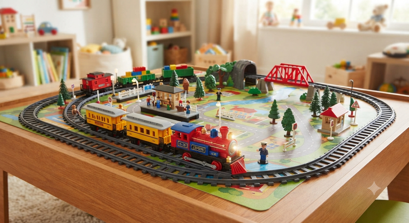 Electric Train Set for Kids