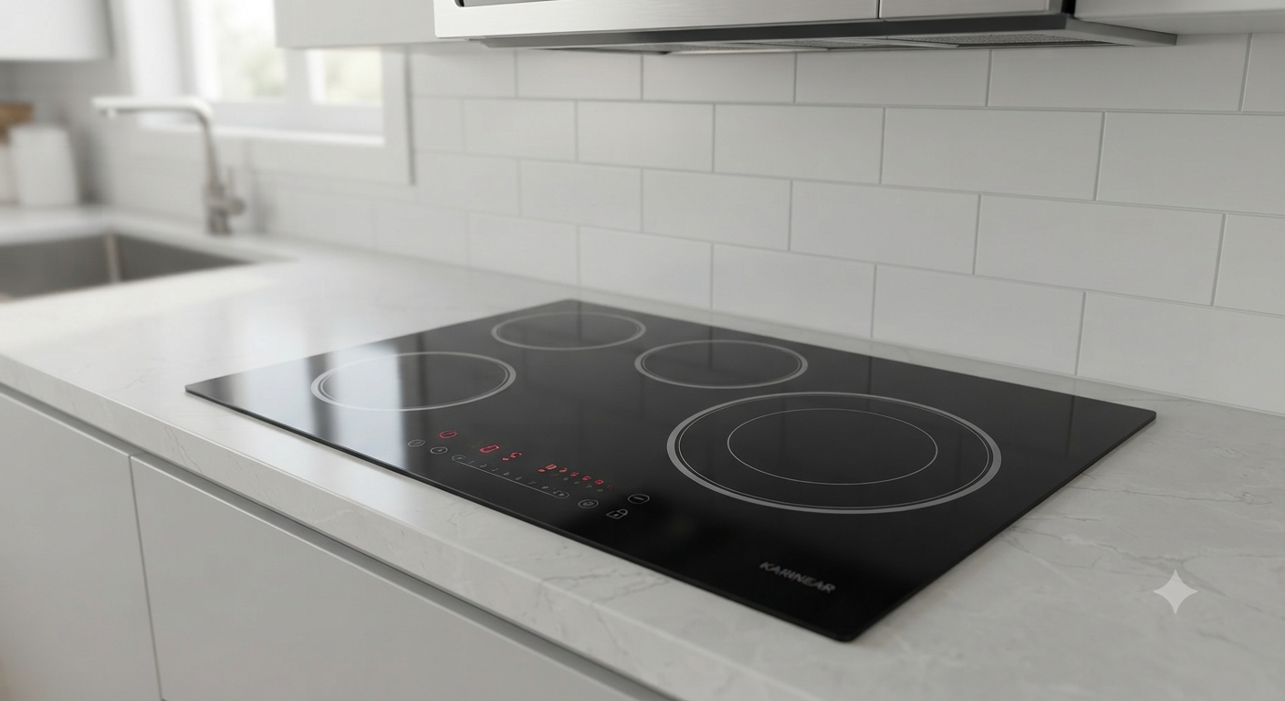 Karinear 30 Inch Electric Cooktop 4 Burners