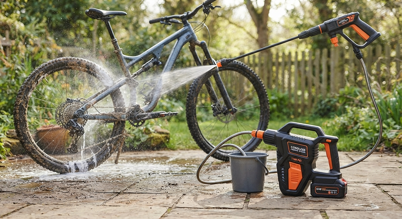 Cordless Portable Washer, 1100 PSI Battery Operated