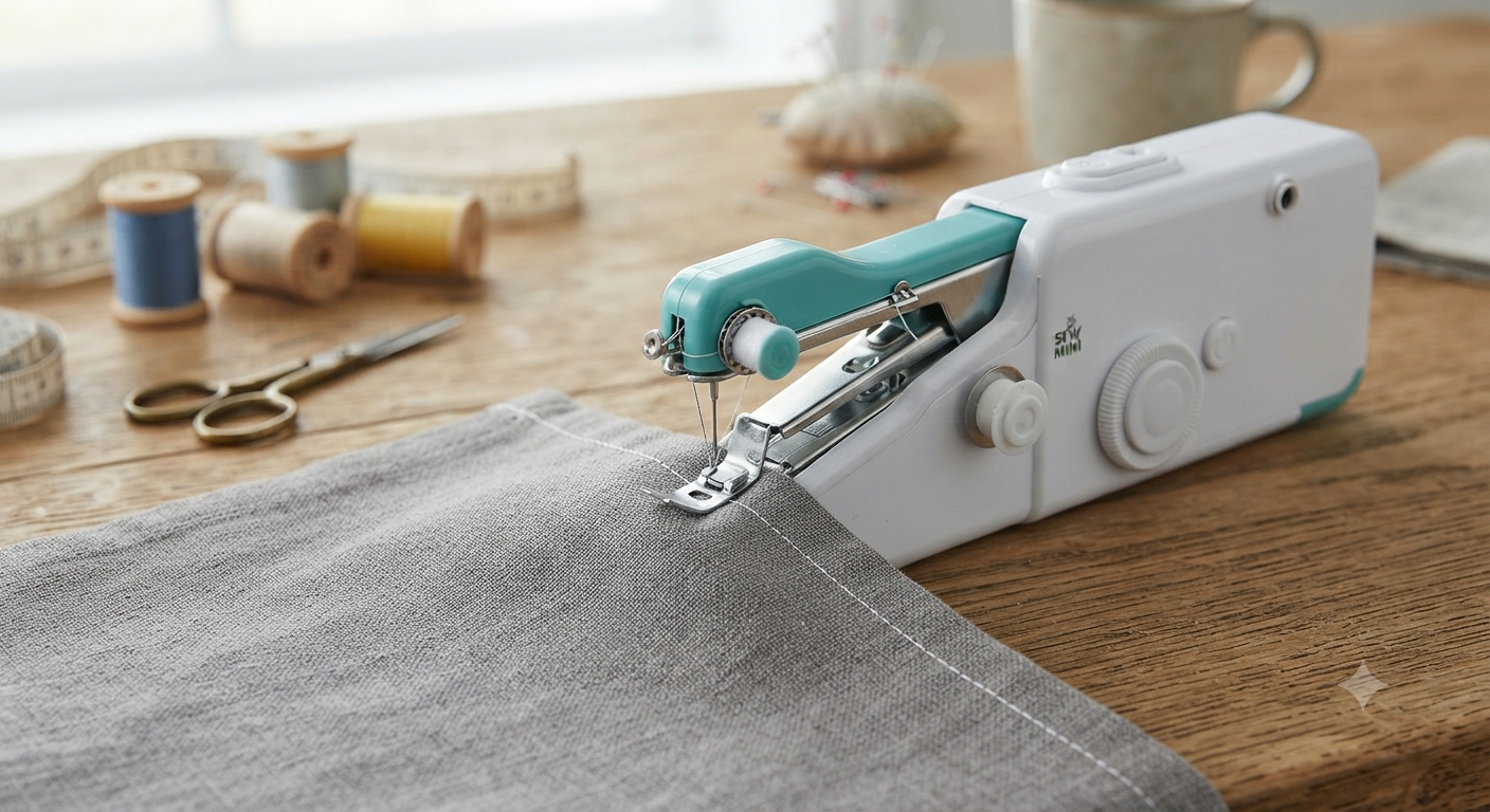 Handheld sewing machine, portable mini sewing machine
