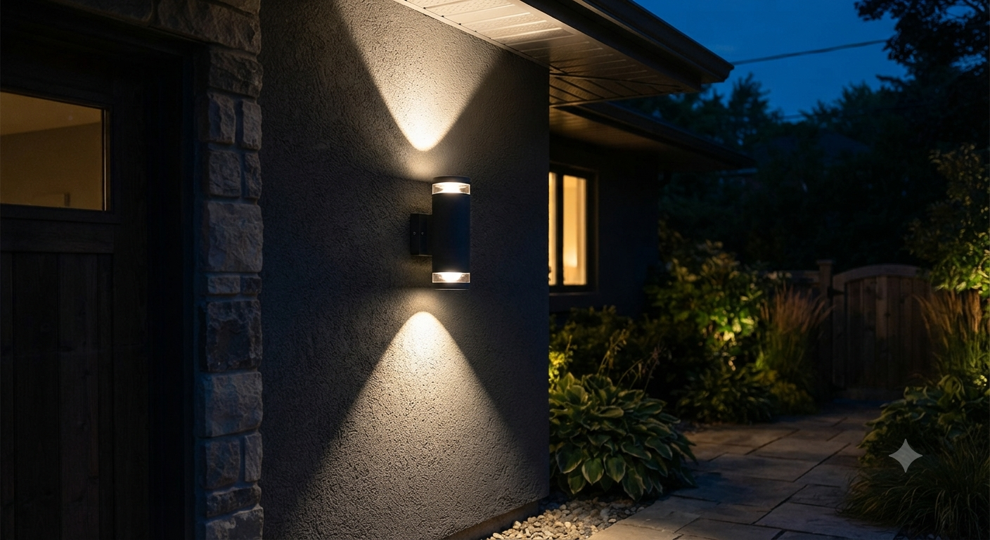Up and down lights for outdoor use