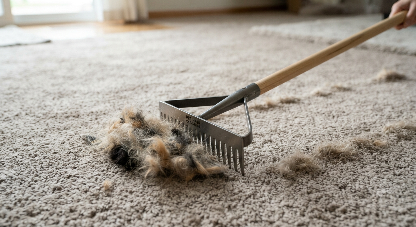Carpet Rake for Pet Hair Removal Tool