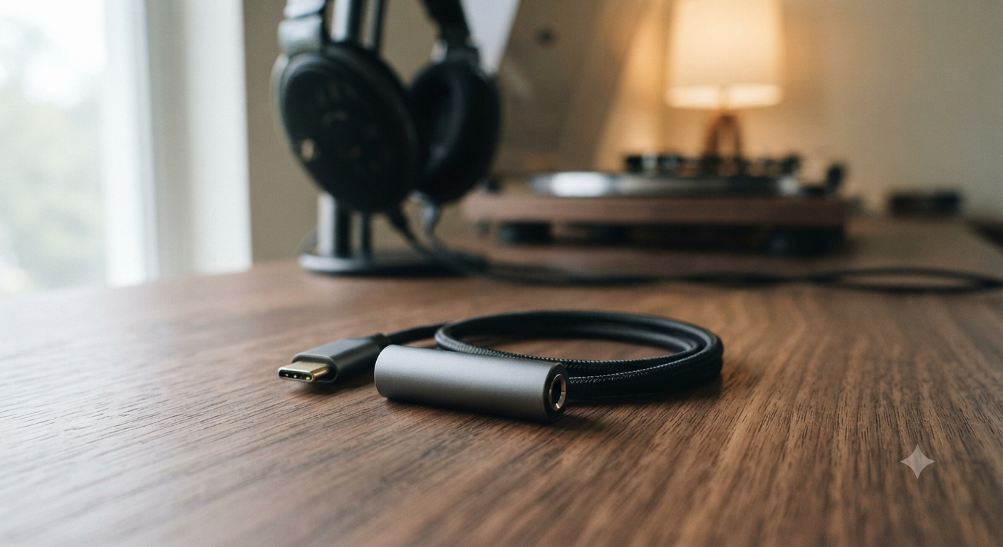 Amplifier HiFi Stereo Adapter USB C to Jack