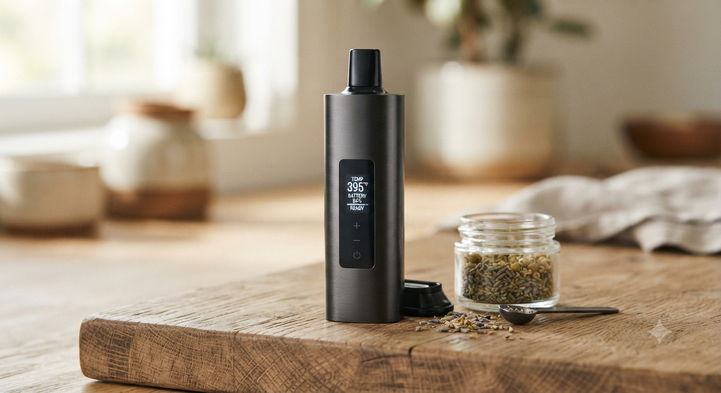 Portable Herbal Vaporizer with OLED Display