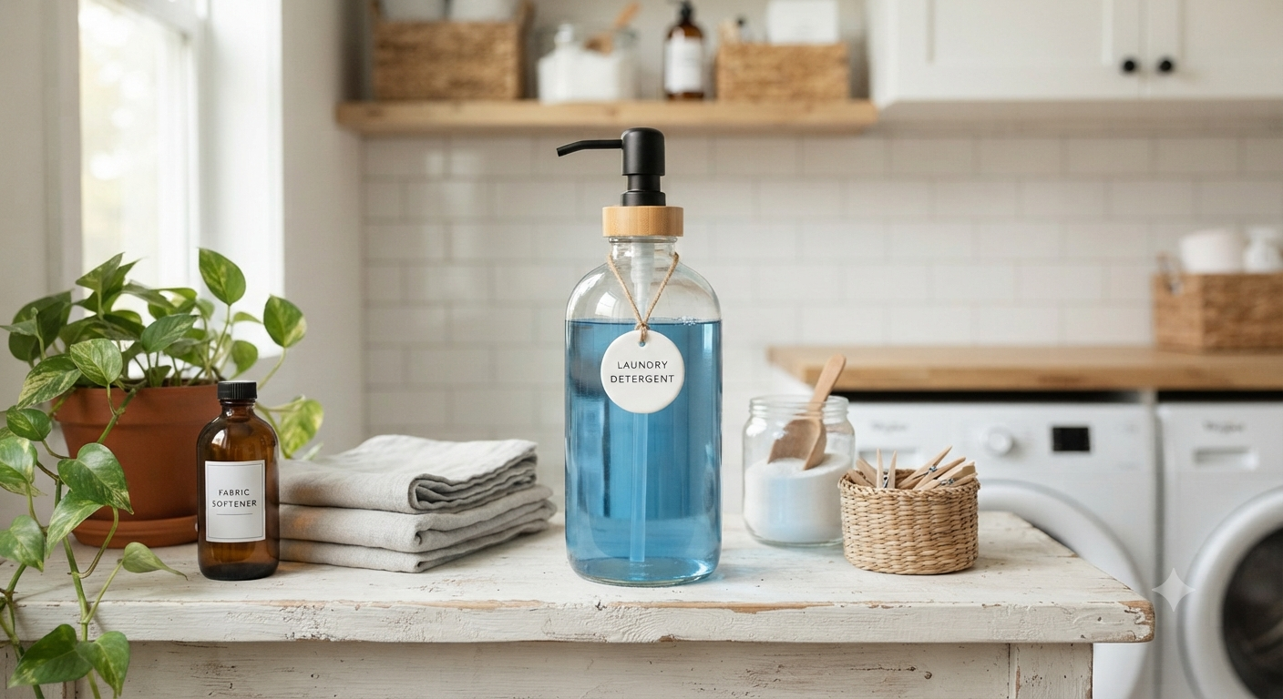 Glass Laundry Detergent Dispenser