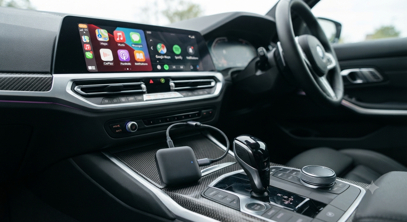 2 in 1 CarPlay and Android Car Wireless Adapter