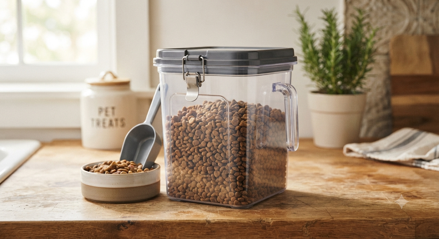 5-10 Lbs Airtight Cat Dog Food Storage Container