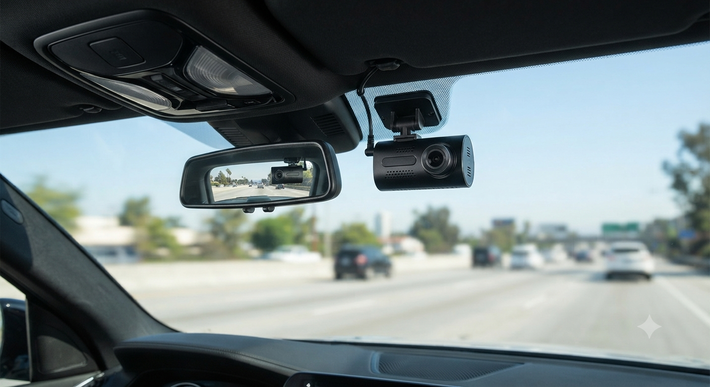 Dashcam Car Front Rear 4K + 1080P