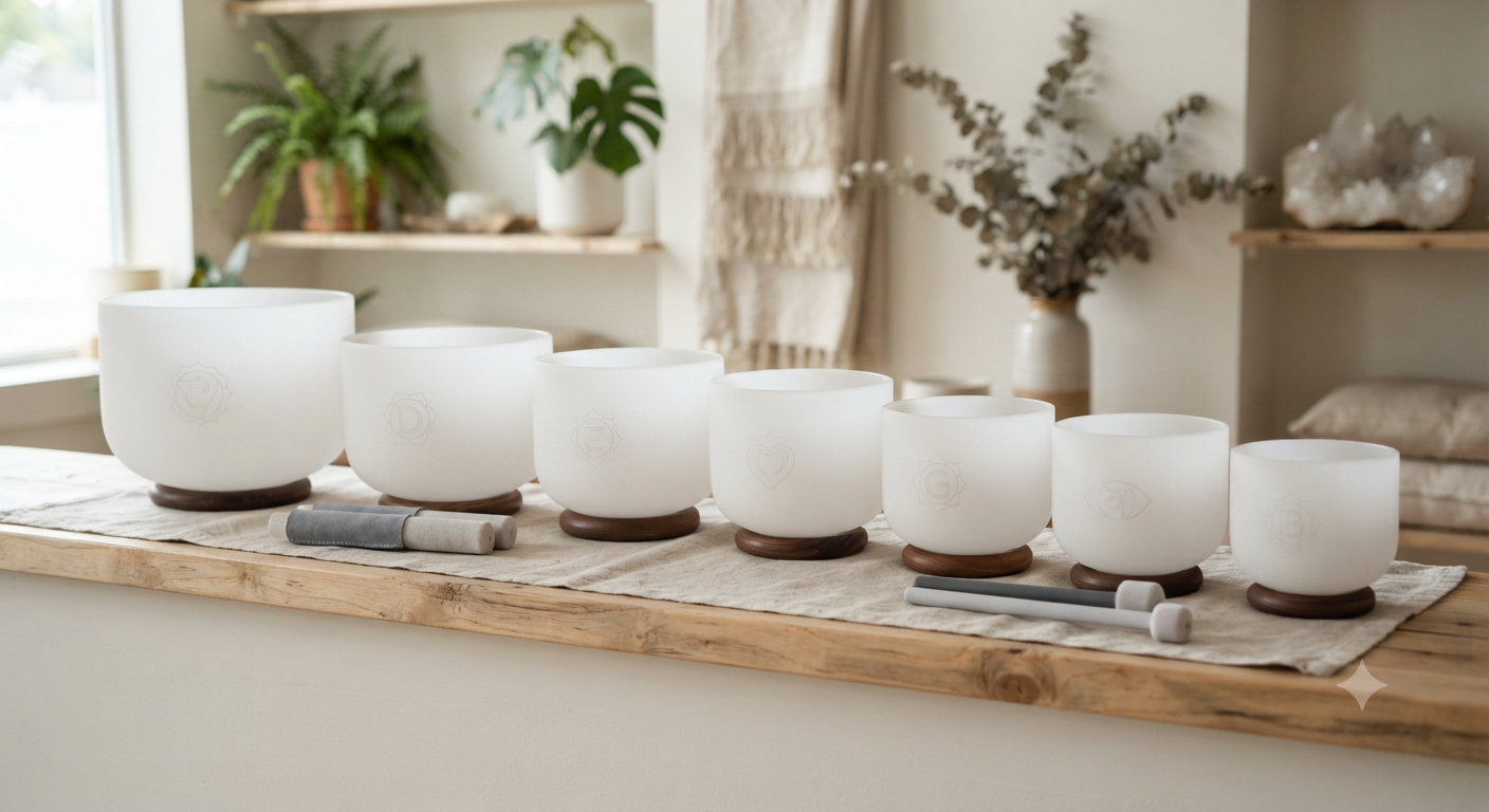 Crystal Singing Bowl Set