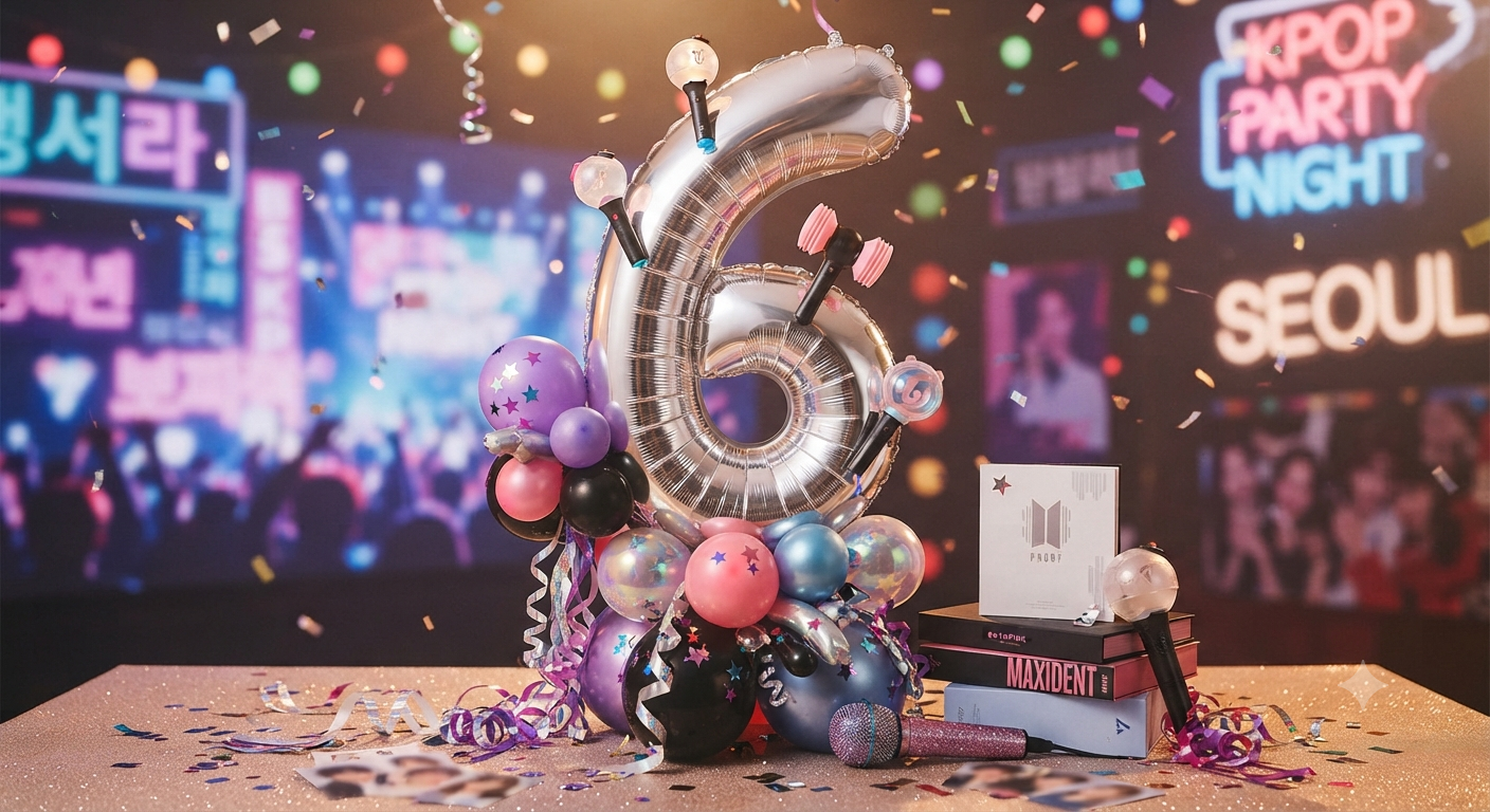 KPOP Music Number 6 Balloon