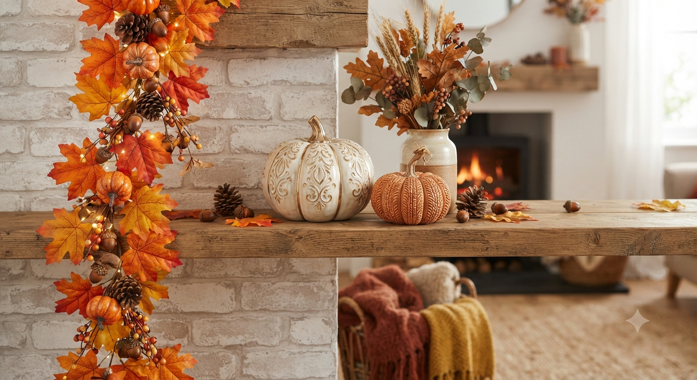 Pack of 2 Autumn Decoration Indoor
