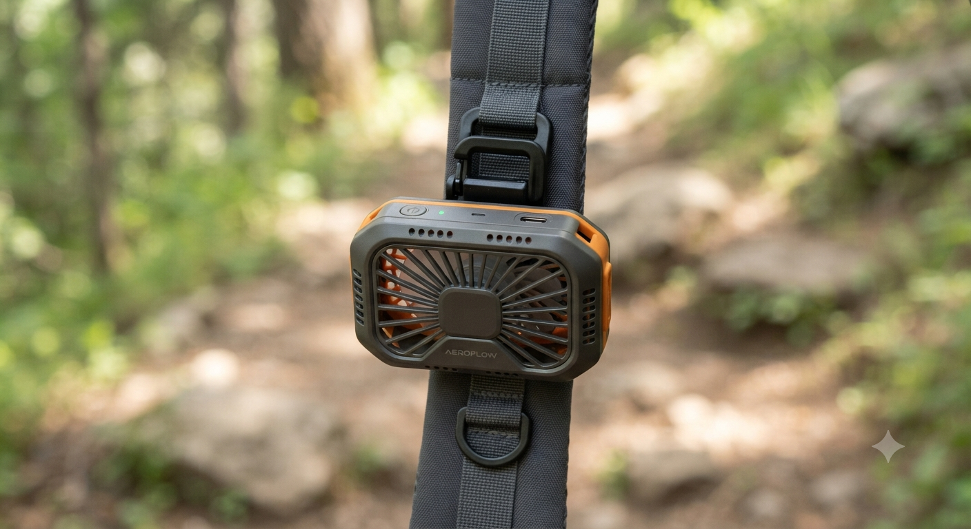 Portable Waist Fan with Clip-On