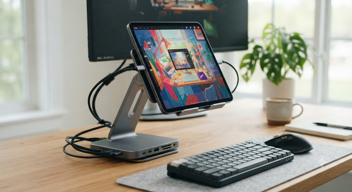 2026 iPad Pro Stand USB-C Hub