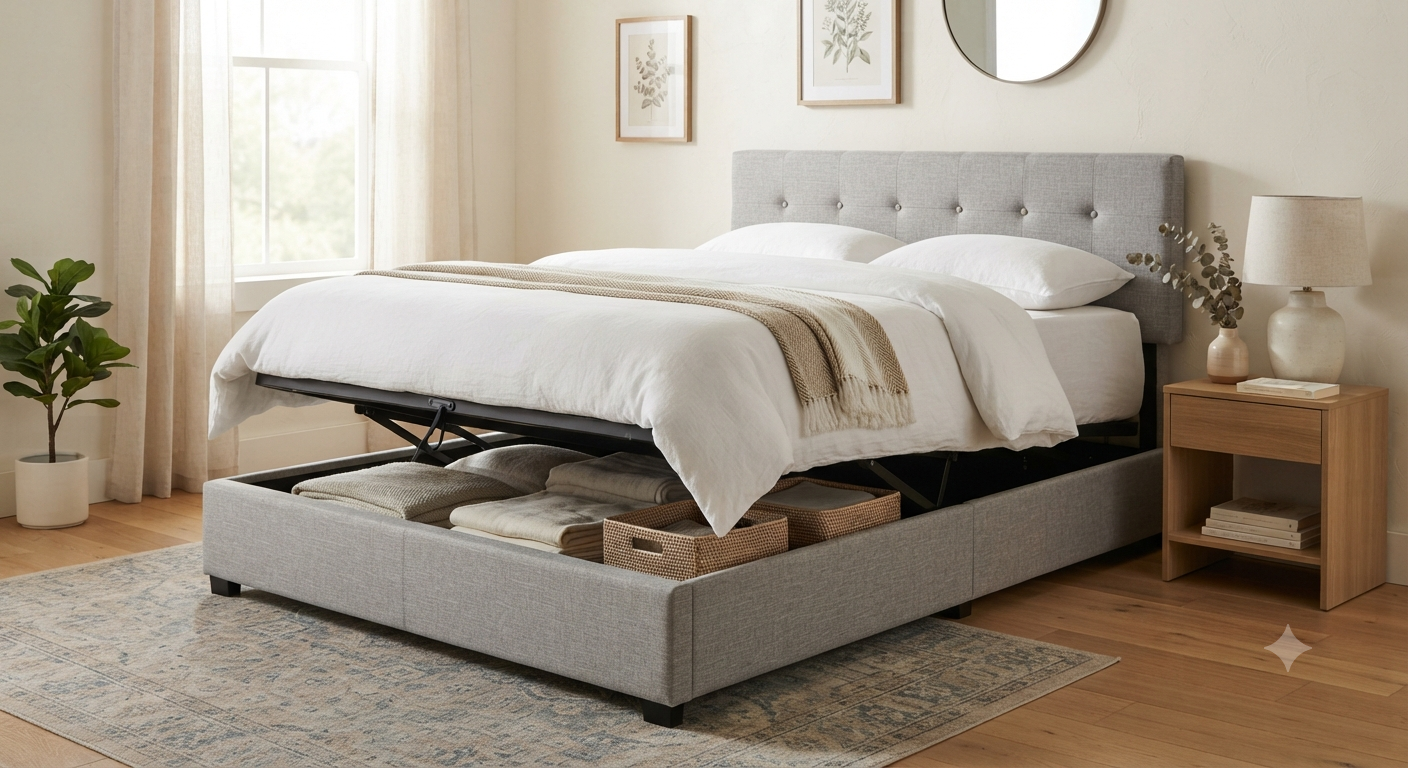 Queen Storage Bed Frame