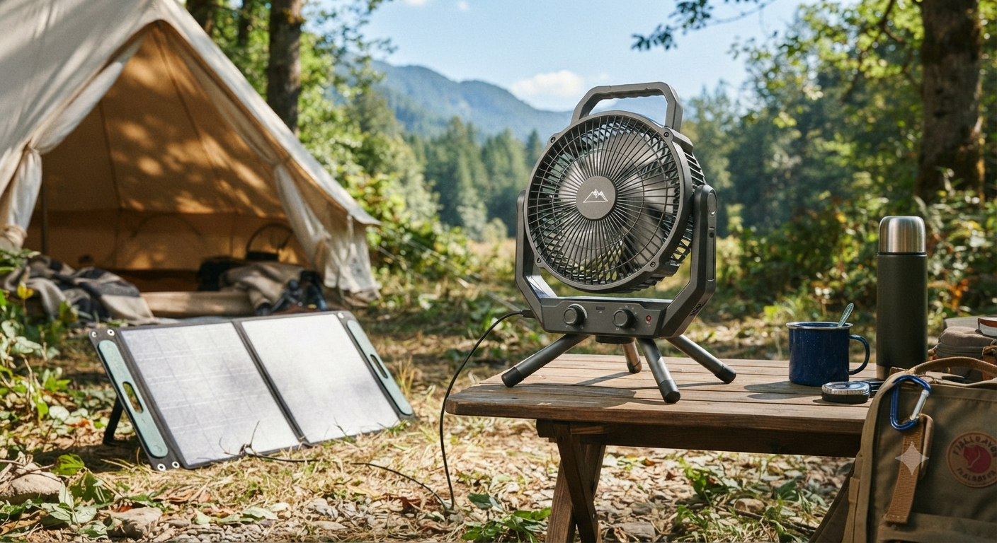 Solar Camping Fan