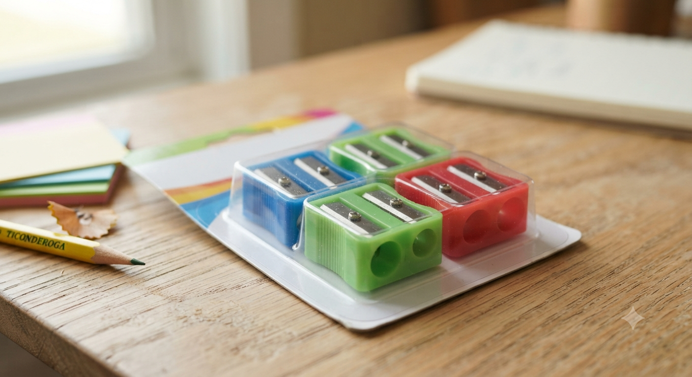 Double Hole Pencil Sharpener Pack