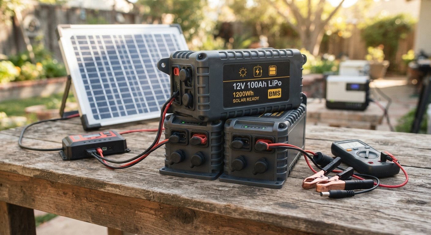 4-Pack Solar-Ready Lipo Battery