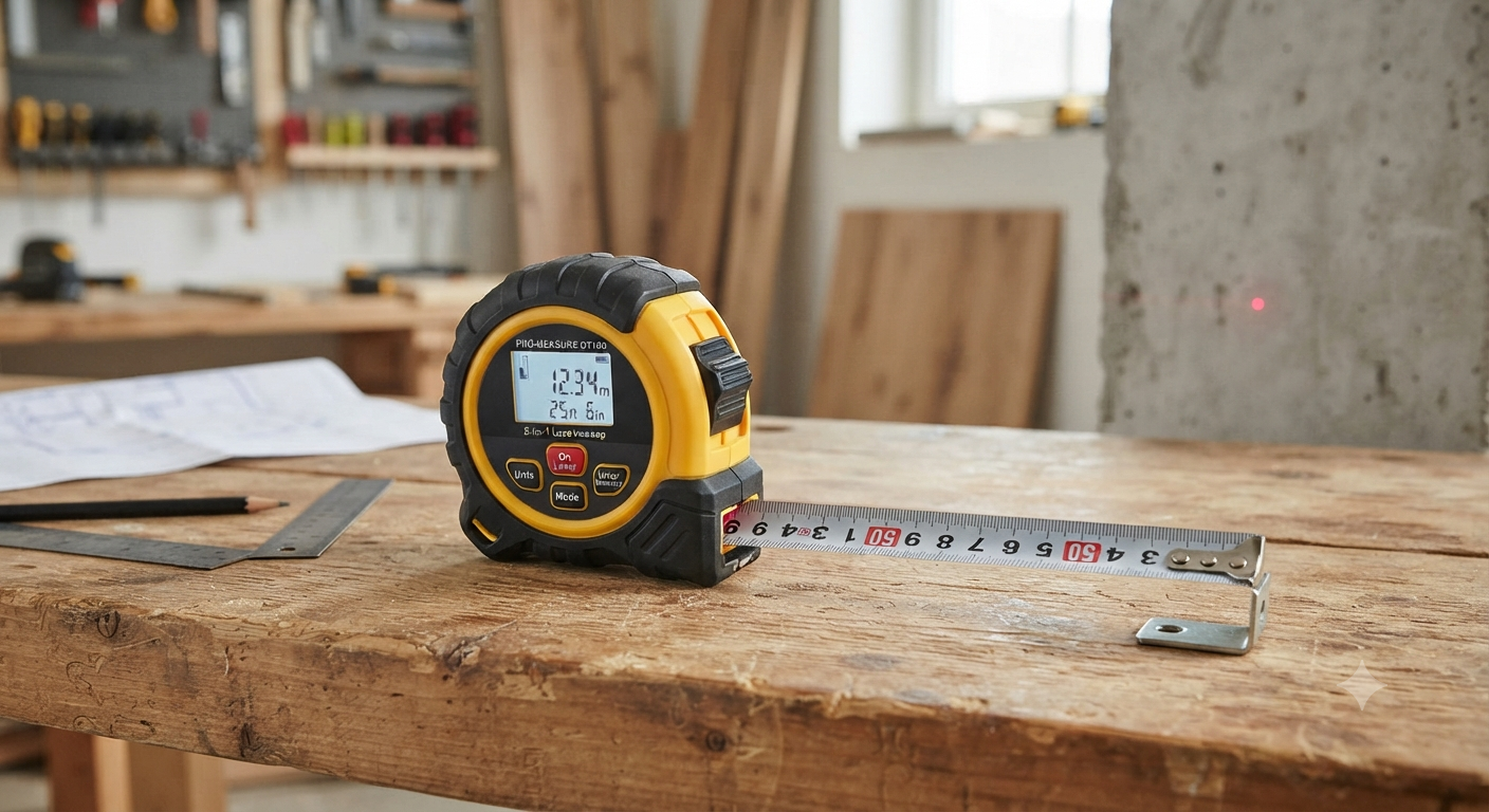 2-in-1 Laser Tape Measure