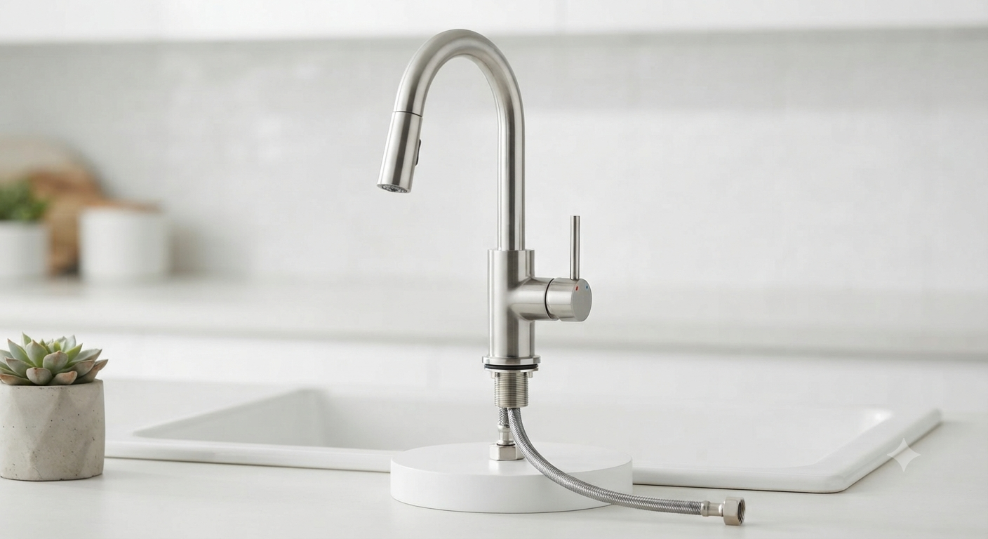 G3/8 Inch Kitchen Tap with Removable Base