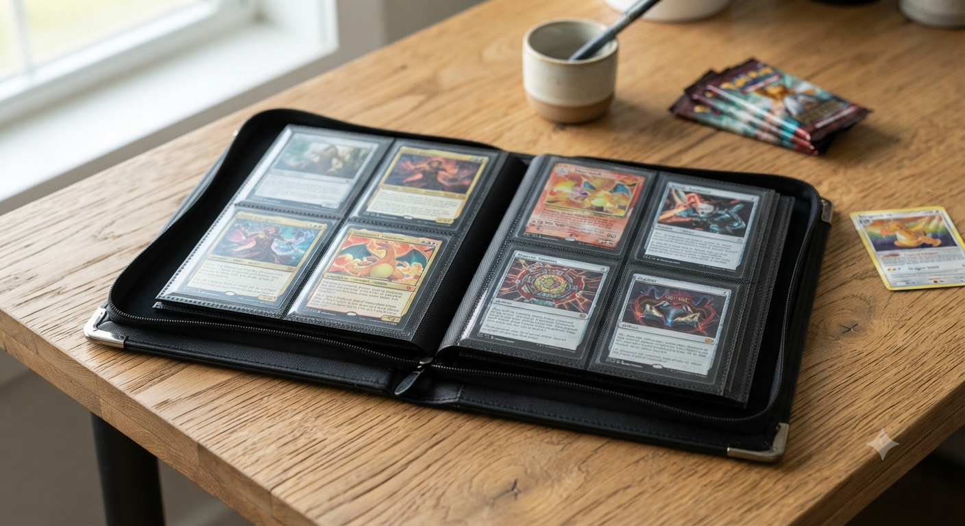 PU Leather Trading Card Binder
