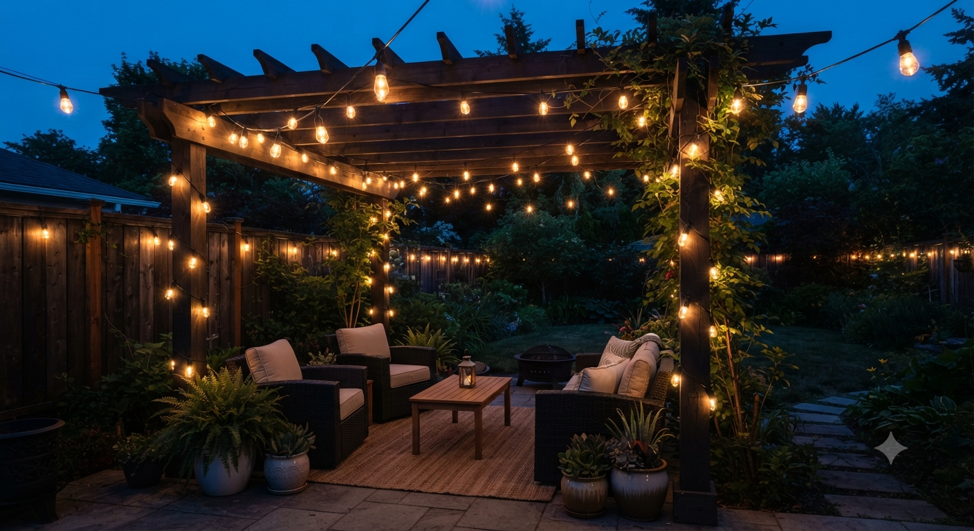 50FT Smart Outdoor String Lights