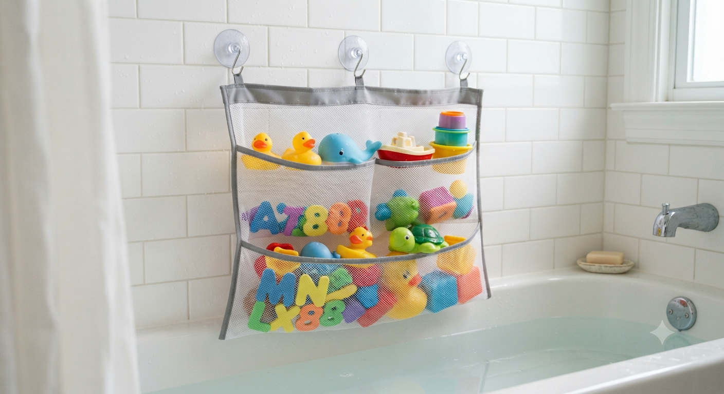 Mesh Bath Toy Organizer