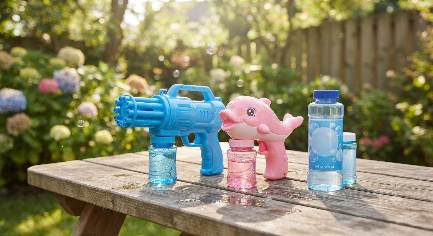Bubble Guns with Refill Solution