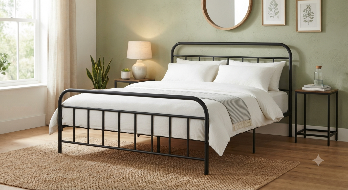 Metal Bed Frame Queen Size