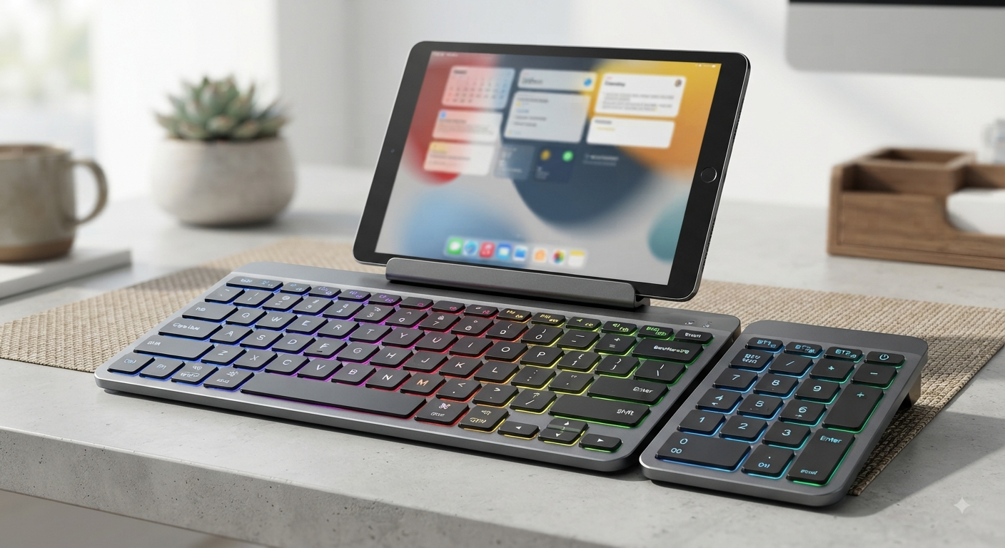 Universal Keyboard with Detachable Stand
