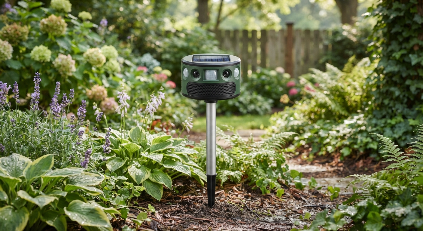 Rechargeable 360° Motion Sensor Animal Repeller