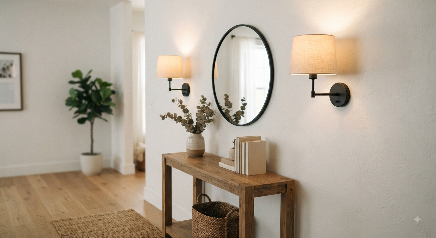 Battery Operated Wall Sconces Set