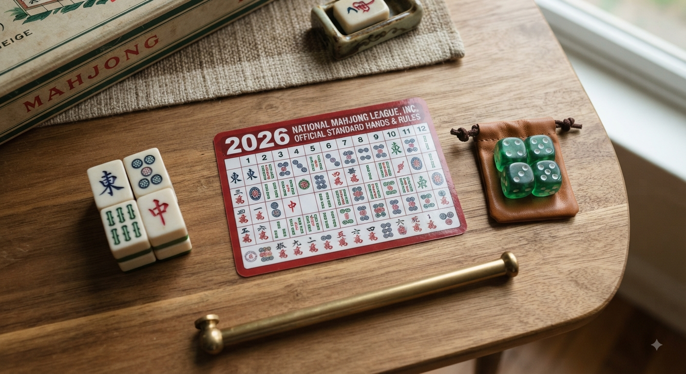 Mahjong Card 2026 with Accessories