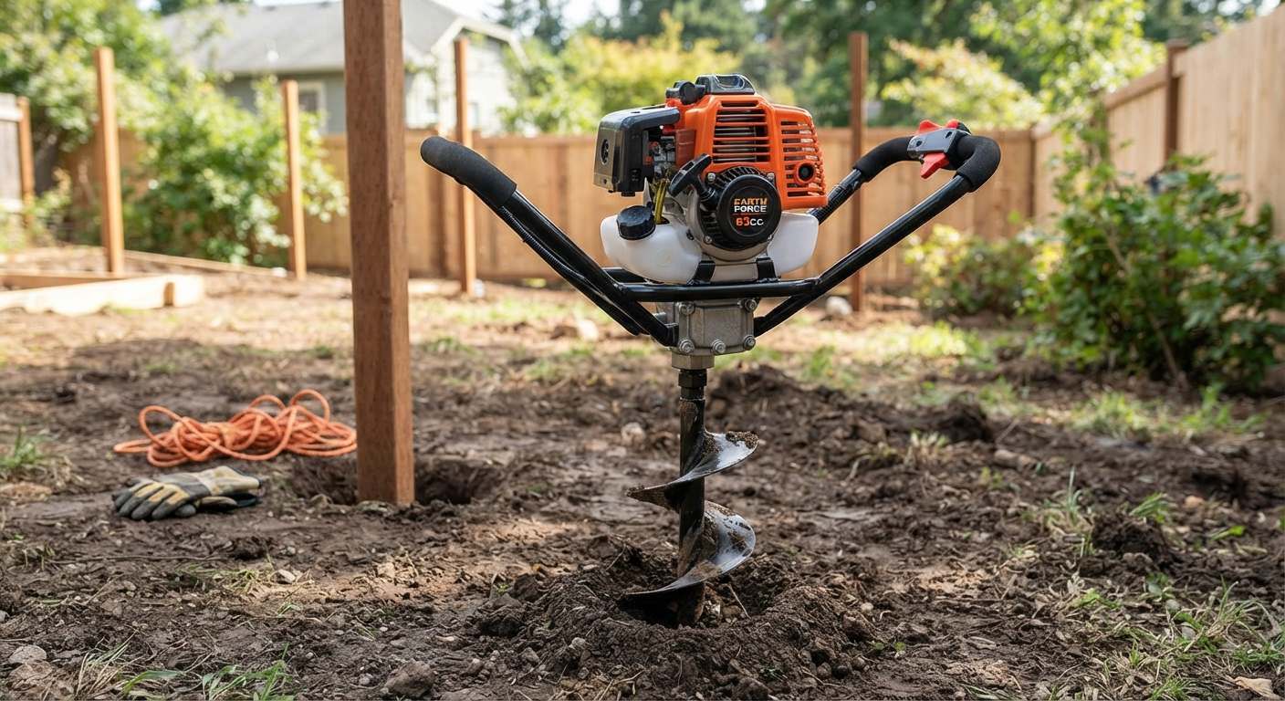 63CC Gas Powered Auger Post Hole Digger