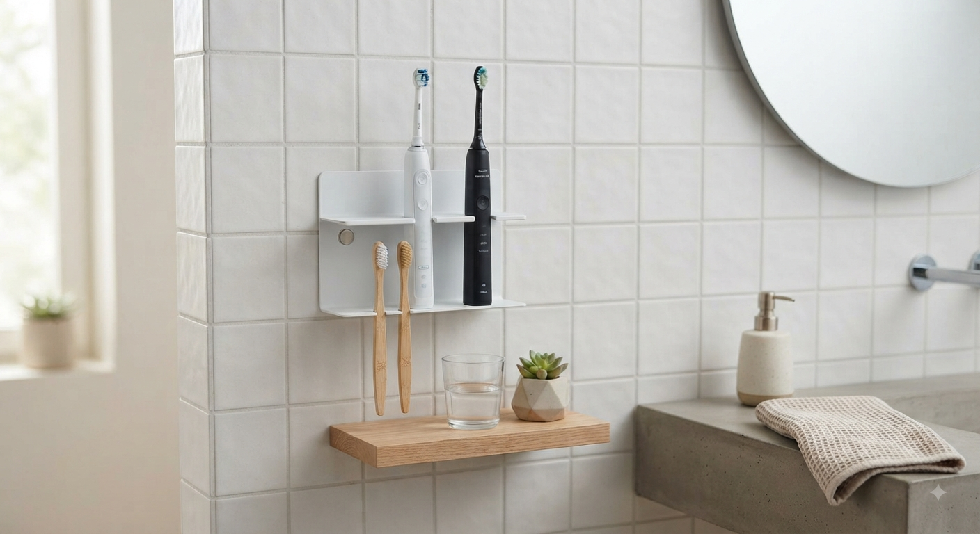 Wall-Mounted Toothbrush Holder