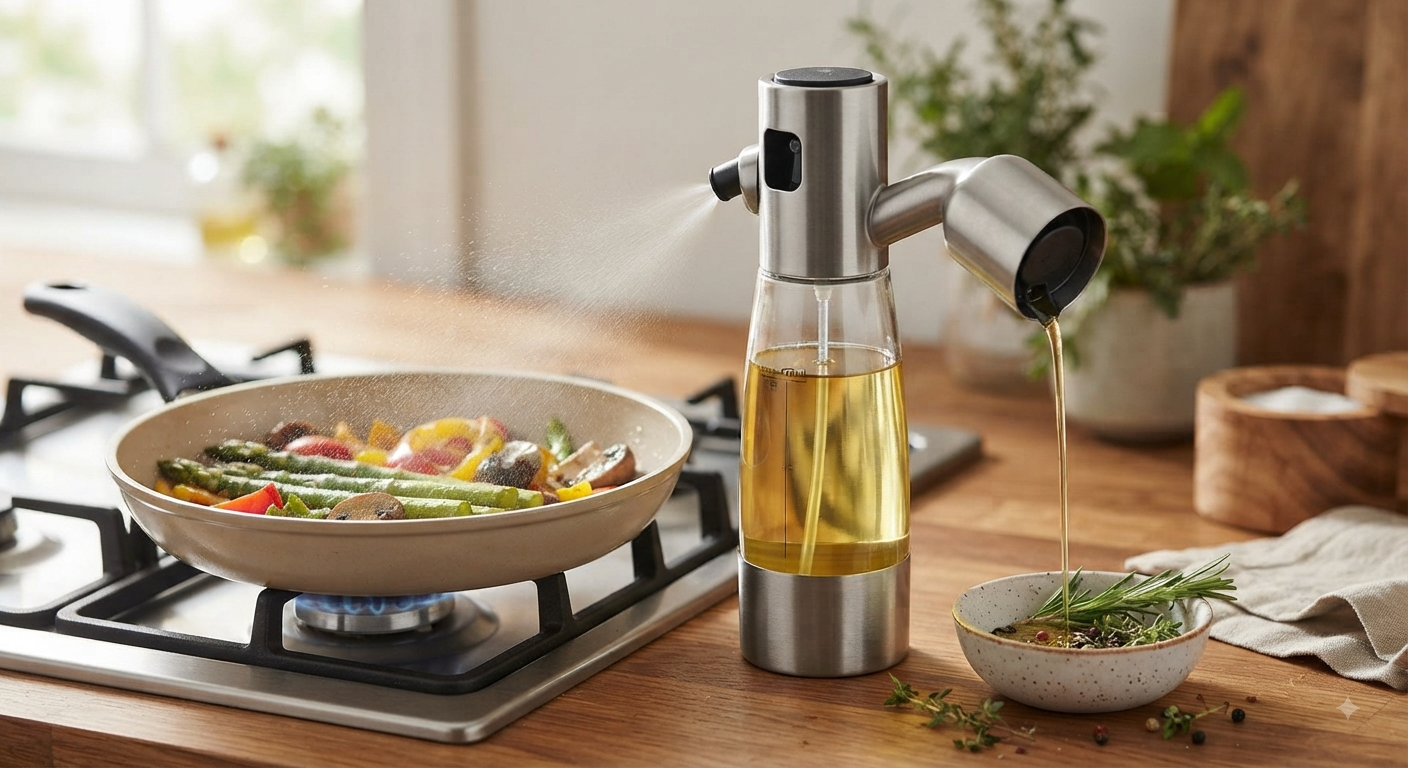 2-in-1 Oil Sprayer for Cooking