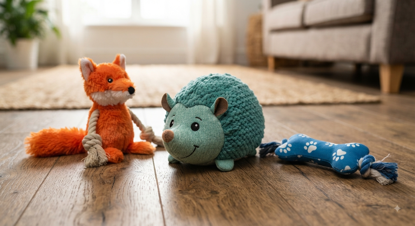 Squeaky Plush Dog Toy