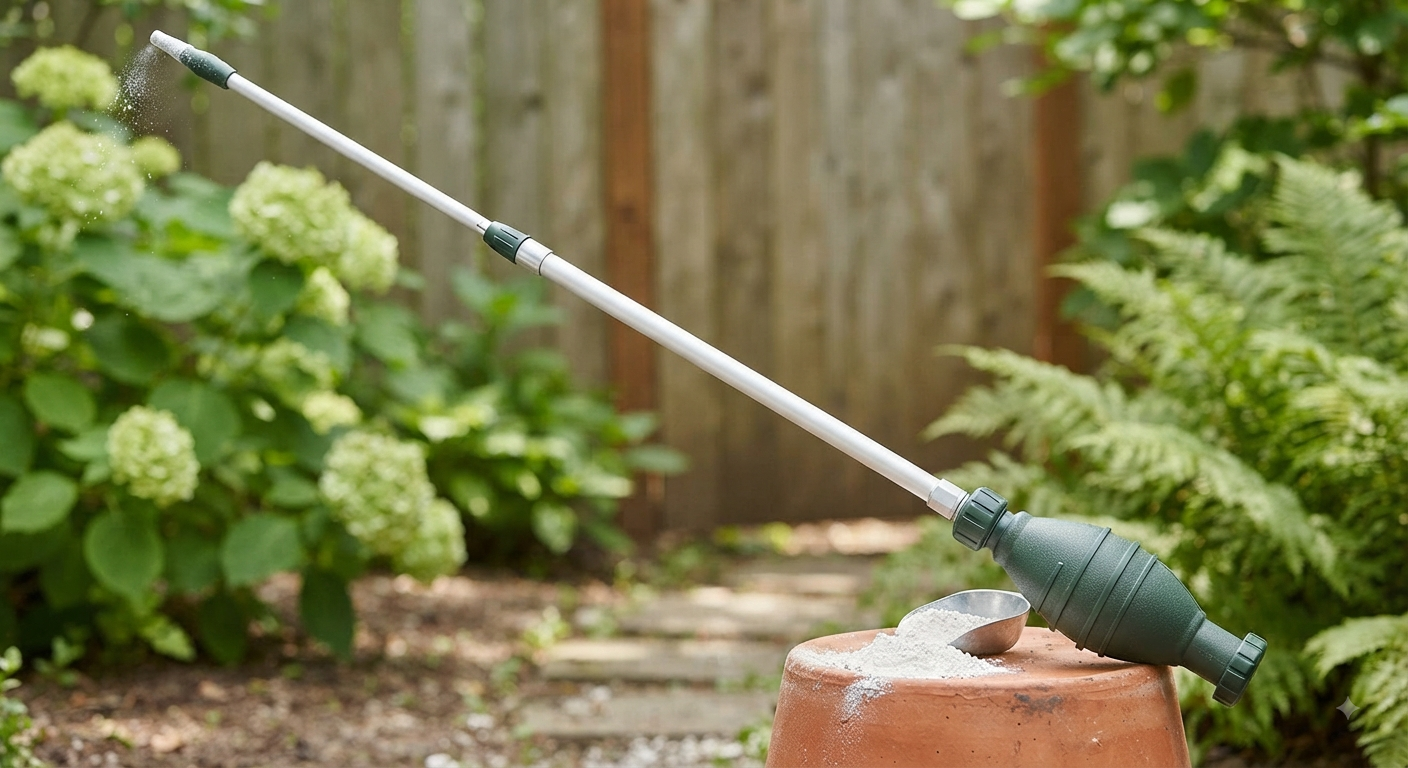 Adjustable Powder Duster with Extension Pole
