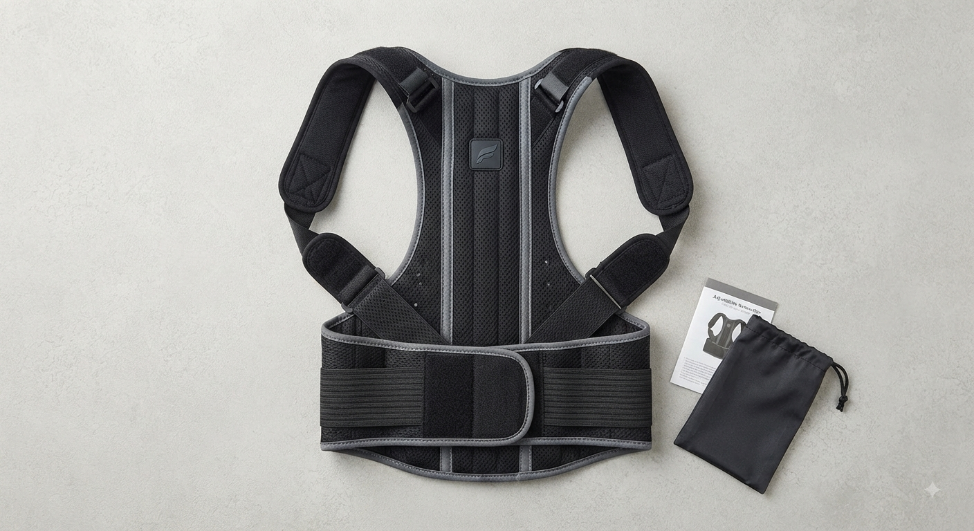 Adjustable Back Brace and Posture Corrector