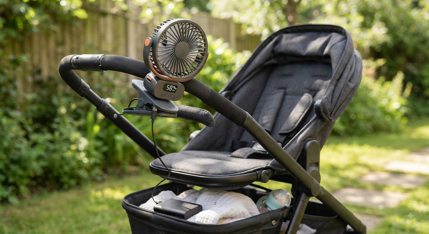 Portable Clip Fan with 100 Levels