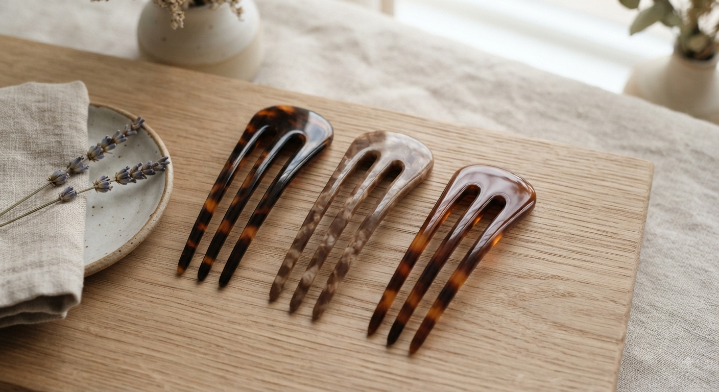 French Hair Pin 3 Prong Set