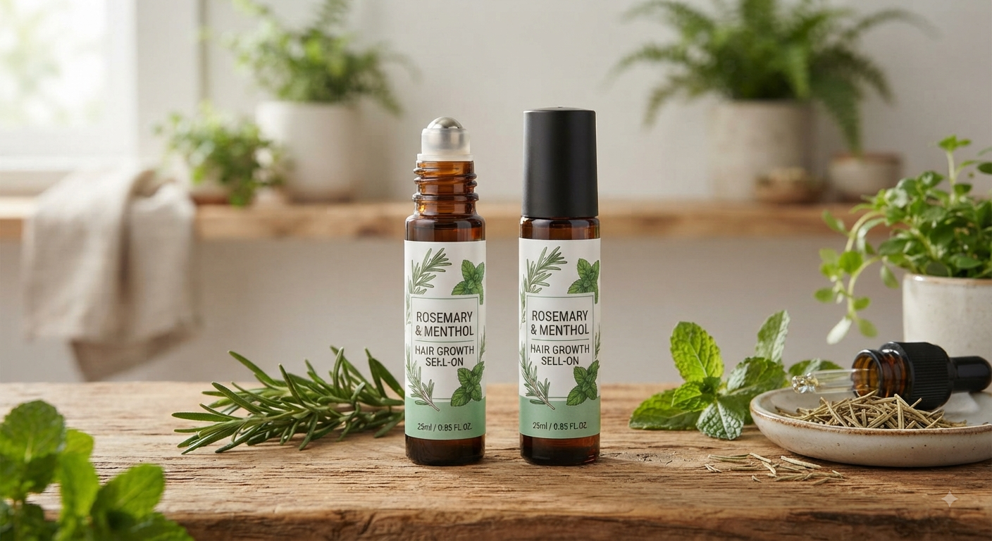 Hair Growth Roll On with Rosemary & Menthol