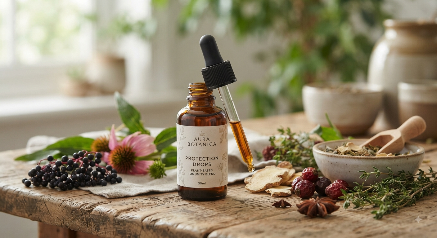 Protection Drops with Plant-Based Ingredients