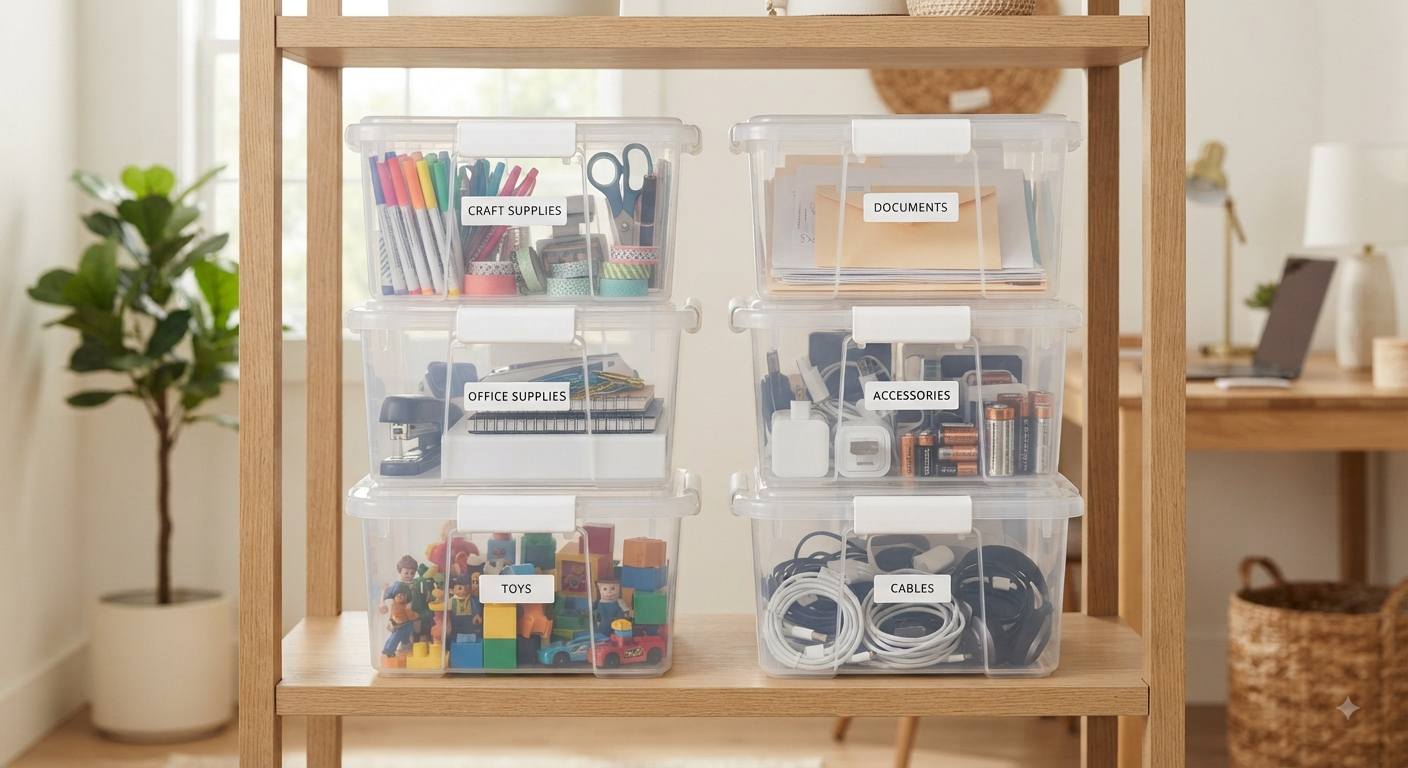 Storage Bins with Lids