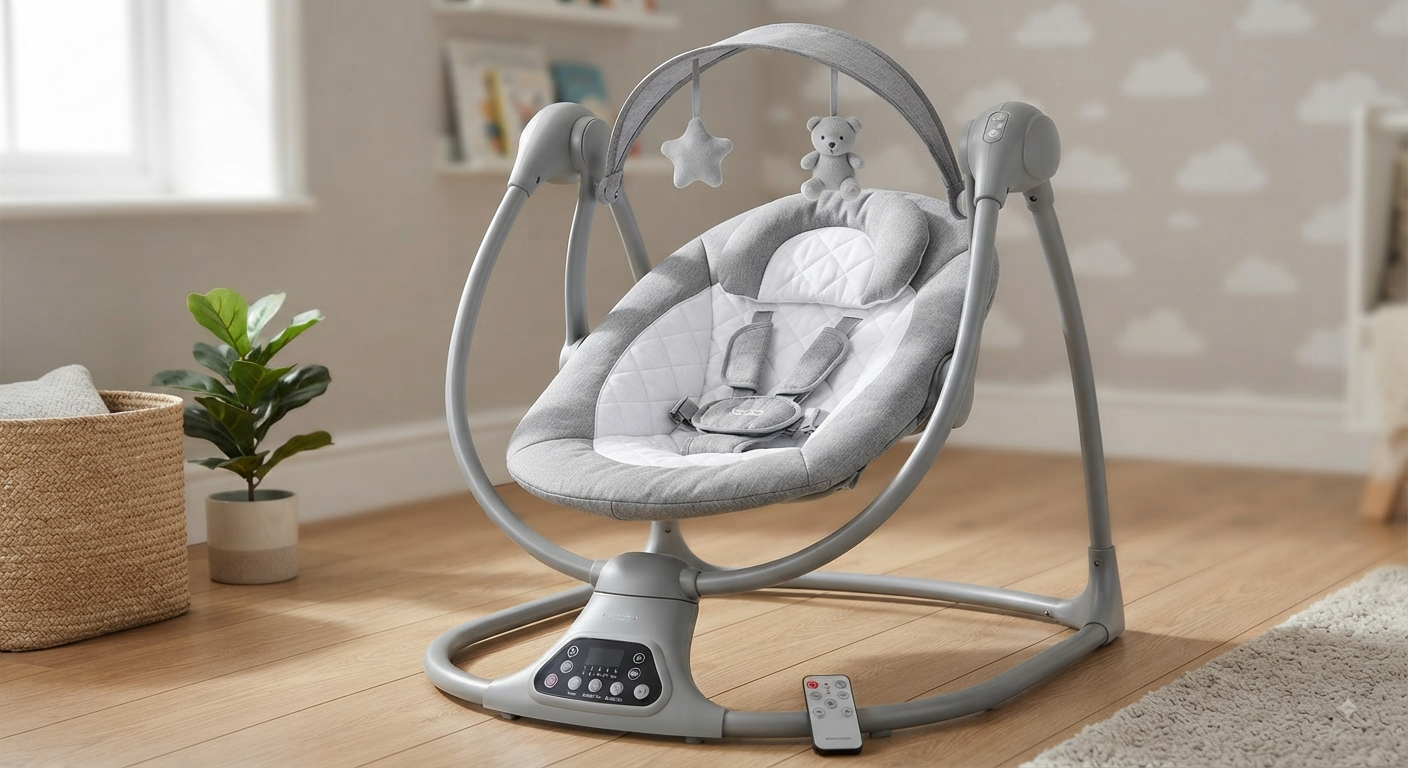 Electric Baby Swing with Remote Control