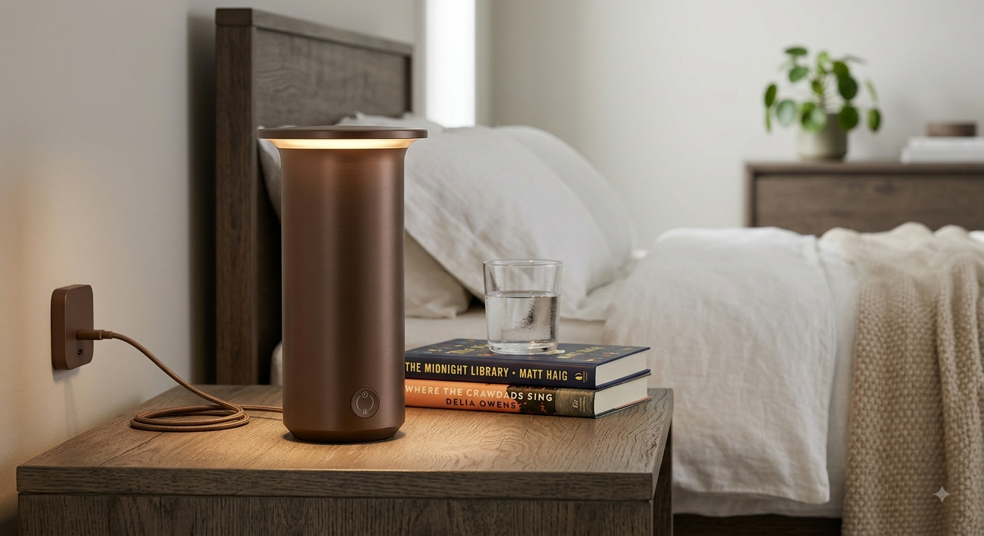 LED Rechargeable Cordless Table Lamps Brown