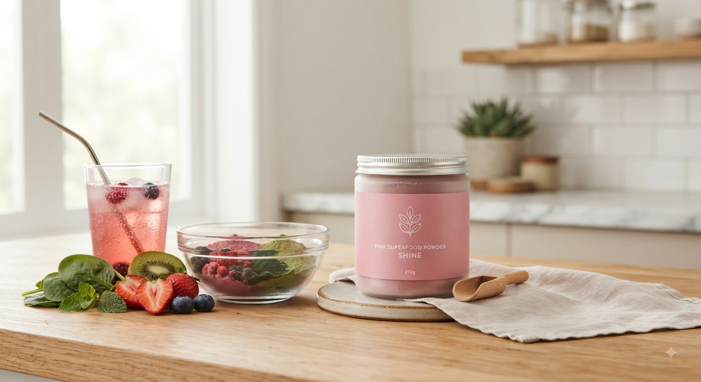Pink Superfood Powder Helper 210g